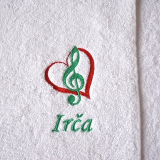 Ručník - Houslový klíč